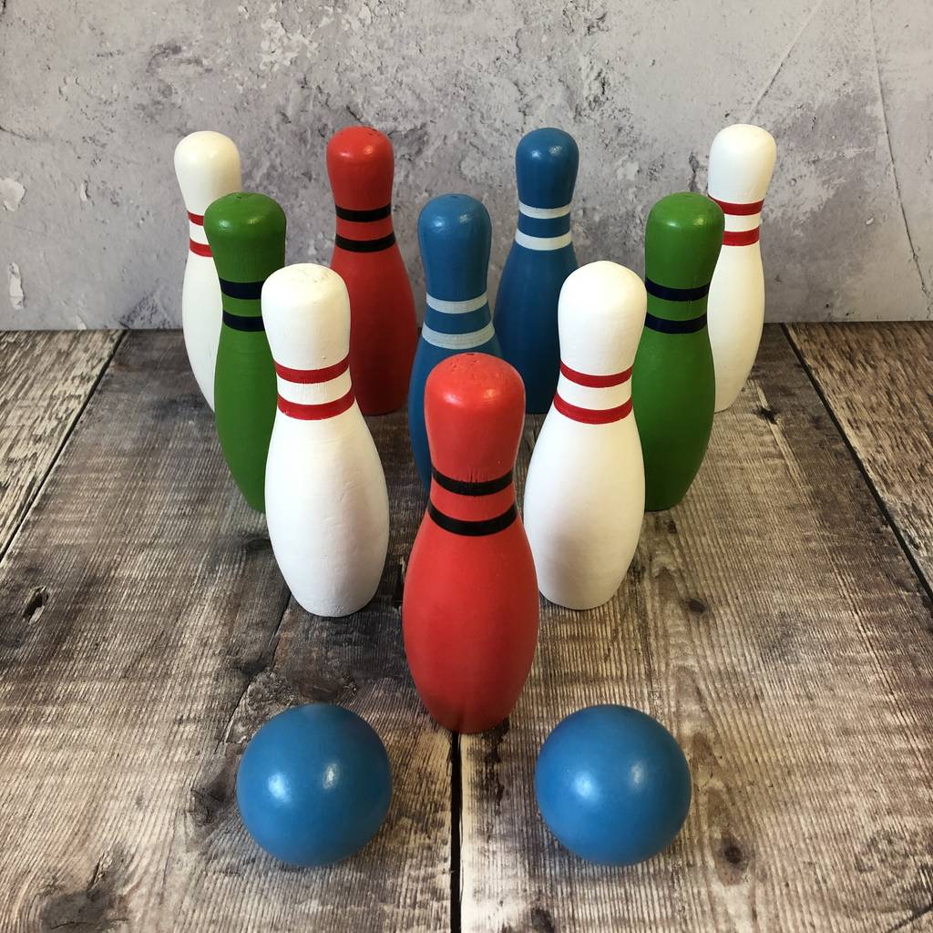 Wooden Skittles Garden Game Skittles Evening